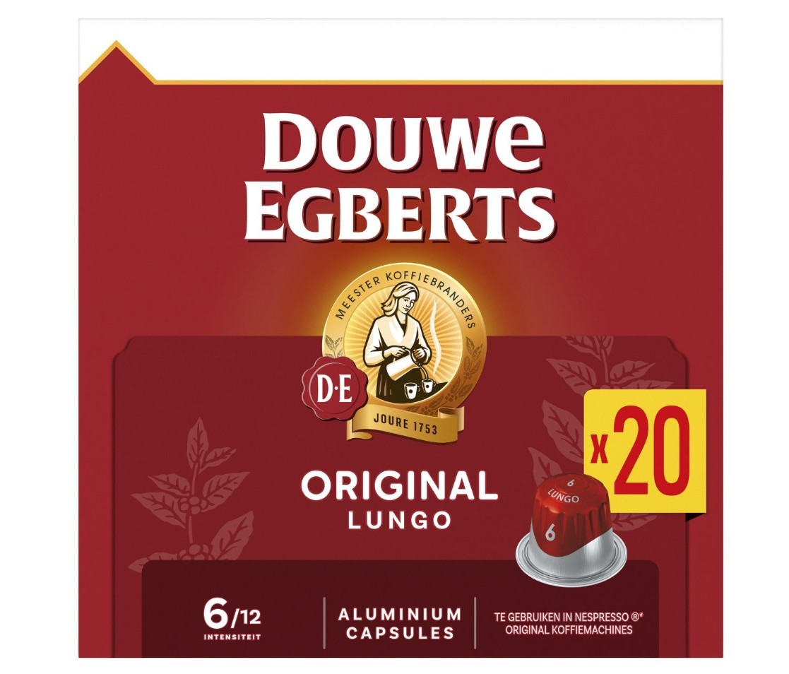 Douwe Egberts Koffiecapsules Lungo 6 Original 20st